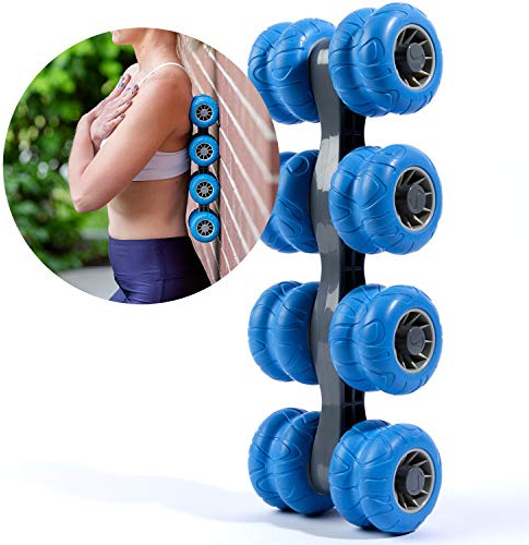 Thorex Back Massage Roller for Deep Tissue Muscle Release, Improves Posture, Upper and Lower Back Pain Relief, for Men & Women, Chiropractor Approved