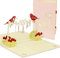 LINPOPUP®, LIN17587, POP UP Karte Geburt, Glückwunschkarte Geburt, Geburtskarte, Babykarte, 3D Grußkarte Baby Mädchen, N343