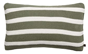 Marc O'Polo Dekokissen Structure Knit Streifen Garden Green, 30x50 cm