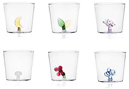 Ichendorf Greenwood Set 6 bicchieri tumbler decori assortiti interni