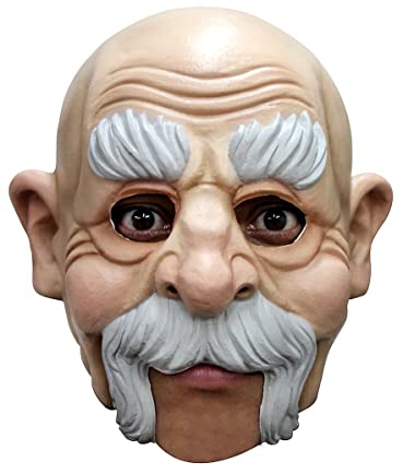Maskworld Netter Onkel kinnlose Vollmaske aus Latex - ideal für Halloween, Karneval, Motto- & Grusel-Party
