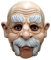 Maskworld Netter Onkel kinnlose Vollmaske aus Latex - ideal für Halloween, Karneval, Motto- & Grusel-Party
