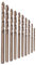 10 Piezas de Brocas Helicoidales HSS, Juego de Brocas HSS-CO, Brocas Helicoidales para Taladrar Metal, Juego de Brocas de Cobalto M35, para Taladrar en Acero Inoxidable, Hierro Fundido, Chapa,(2,5 mm)
