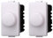 LEDLUX 2 Pezzi Di Frutti Dispositivi Di Comando, Compatibile Con Bticino Living (Regolatore Dimmer A Manopola, Bianco)