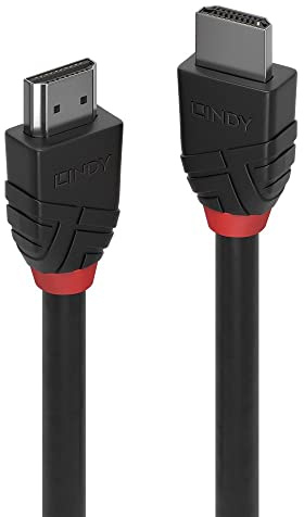 LINDY 0.5m 8K60Hz HDMI Cable, Black Line