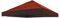 INDA-Exclusiv Universal Ersatz Dach für Pavillon 3x3 M Farbe Ersatzdach Gartenpavillon Wasserdicht PVC beschichtet 220gr. Polyester mit Luftluke, Farben:Rot