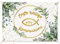 COLOFALLA 170x120cm Kommunion Deko Banner Erstkommunion Erste heilige Kommunion Dekoration Gold-Grün Neutral Hintergrund Hängedeko für Junge Mädchen Wand Party