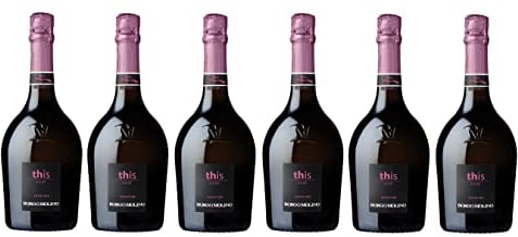 6x 0,75l - Borgo Molino - Cuvée This - Prestige Rosé - Spumante brut - Marca Trevigiana I.G.P. - Veneto - Italien - Rosé-Schaumwein trocken
