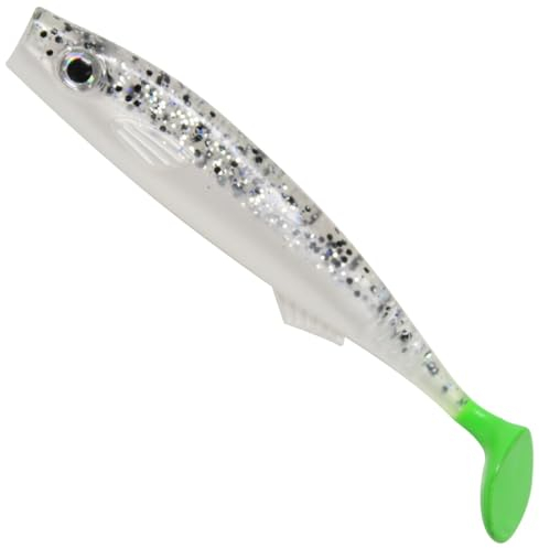 Seika Pro Gummifisch Fortuna Shad 10cm - 5 Gummiköder, Farbe:Salt and Pepper