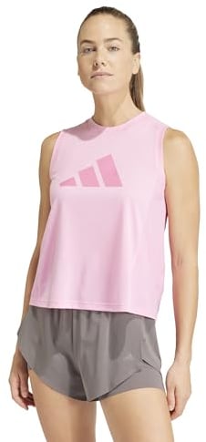 adidas Damen Train Essentials Big Performance Logo Training Tank Top Tanktop, Bliss pink/pink Fusion, M