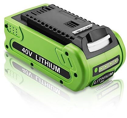 XNJTG 2,5Ah 40V Akku Ersatz für Greenworks 40V Akku G40B-Serie Kompatibel mit Greenworks 40V Elektrowerkzeugen Greenworks GMAX-Systemen