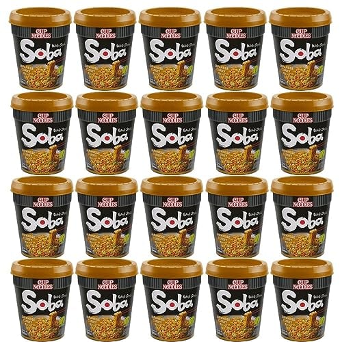 CNMART Soba Cup Set - Japanese Curry Flavour Wok Style Instant Noodle 90g (Pack of 20)