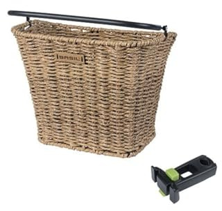 Fahrradkorb Basil Bremen Rattan Look mit KF-Stifthalter 27 x 35 x 29 cm - Seagrass
