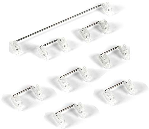 Herklotzn Cherry MX Switch Mechanical Keyboard Cherry Stabilizer PCB Mounted Transparent Case 6.25U Modifier Key Stabilizer