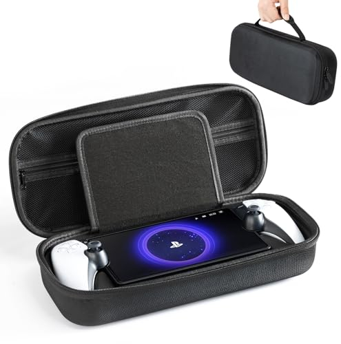 CoBak Harte Hülle Tragetasche Travel Carrying Case für Playstation Portal Remote Player PS5 - Mehrbereichsspeicher für unterwegs und zu Hause, Hartschalenschutz, Schwarz
