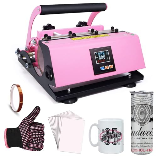 XLTEAM Tumbler Heat Press Machine, 30 OZ Automatic Tumbler Heat Press Machine, Mug Press Sublimation Machine, with Temp&Timer Setting, for 11-30 OZ Mugs, Tumblers