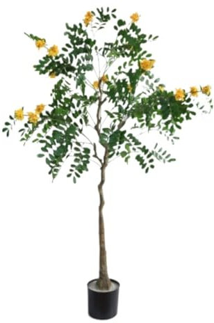 DRMEE Kunstpflanze Künstliche Sophora Japonica Kunstpflanze Für Büro, Zuhause, Wohnzimmer, Innen- Und Außendekoration Künstliche Pflanzen (Color : A, Size : 160cm)