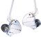Kbear KS10 Auriculares de in ear monitor, auriculares con auriculares con cable profesionales, hifi kbear en el monitor de orejas in ear IEM con cable desmontable de 2 pines (azul, sin micrófono)
