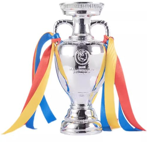 NaiiiL 1:1 Reproduktion Deutschland 2024 Fußball-Europameisterschaft Pokal, Kostenlose Gravur, Fans Dekorieren Sammlung Geschenke Spielzeug,26cm