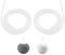 FASTOME Piedras difusoras para Generador de Ozono - Kit 2 Piedras porosas y 2 Tubos de Silicona - Recambio Universal