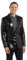 Suitmeister Schwarzen Party-Blazer für Herren - Weihnachten, Silvesterparty - Glänzende Pailletten-Anzugjacke - Schwarz
