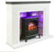 Endeavour Fires Farlington Camino Elettrico 48 | Con Stufa a Legna Nera, Realistico Effetto Fiamma, Camino Decorativo, Tecnologia LED a Basso Consumo | Piano Grigio/Mattoni Rossi