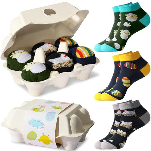 Jeasona 3 Paare Ostersocken Herren 43-46 Ostergeschenke Erwachsene Männer Ostergeschenk Mann Ostern Geschenk Kleine Ostergeschenke Erwachsene Kleinigkeit Zu Ostern Für Männer Oster Socken Ostern