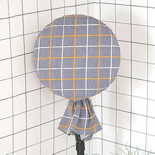 ONECHANCE 18-20 inch Fan Dust Cover Standing Fan Cover Heavy Duty Fabric Washable Fan Cover Dustproof Protective Cover for Pedestal Stand Fan Floor Fan Color Checkered Purple