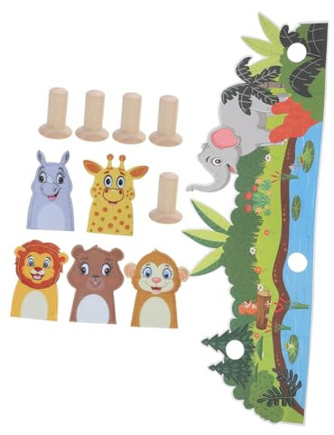 HOMOBABE 1 Set Filz Hand Fingerpuppen Kinder Fingerpuppen Eltern-Kind-Spiel Spielzeug Filz Tiere Spielzeug Mini Tier Fingerpuppe Filz Fingerpuppen Für Kinder
