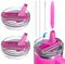 ALAFLY 2 Pack 40 oz Flip Straw Lid Replacement for Stanley Quencher Cup, Leak Proof Splash Resistant Tumbler Lids, Detachable & Easy Cleaning, Reusable Stanley Cup Accessories, Pink