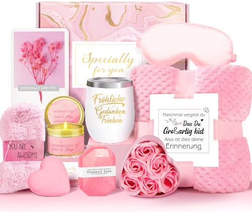 Geschenke für Frauen,Geburtstagsgeschenk für frauen, Entspannende Spa Geschenk Korb Care Paket, Geschenk Set für beste Freunde weibliche Schwester Mutter Frau Ihre Freundin Coworker Bestie Lehrer