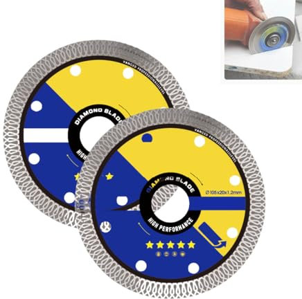 Dischi da taglio super sottili per piastrelle in ceramica, lame diamantate super sottili multifunzione per porcellana, giada, piastrelle, utensile per il taglio del marmo (2PCS)