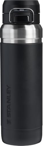 STANLEY Quick-Flip - Botella de agua de 1,06 L, color negro 2.0 - OS