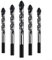 Premium 5 Piece Carbide Drill Bit Set for Professionals and DIY Enthusiasts Working with Concrete (6+8+8+10+12MM)