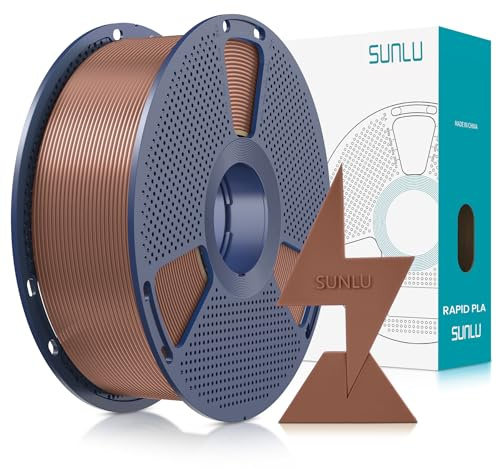 SUNLU Hyper PLA Filament 1,75 mm, High Speed 50–600 mm/s, 1KG Mokka Braun | Rapid PLA 3D Drucker Filament, Maßgenauigkeit±0.02mm, Gleichmäßige Filament-Wicklung, Kompatibel mit den meisten 3D-Druckern