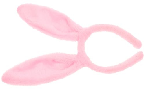 Serrage-têtes Bandeau Lapin à Oreilles en Peluche Ambiance Halloween | Fleece Rose, Confortable à Toucher, Port Facile et Agréable, pour Toddlers et Adults