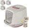 Cat Centre Katzenklo Mit Deckel Katzentoilette Mit Abdeckung Klapptür Rosa M 45 x 36 x 32 cm