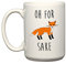 Oh for Fox Sake - Large 15 Ounce El Grande - Funny Ceramic Coffee Mug