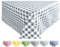 Wachstuch Tischdecke Abwaschbar Eckig 140 x 240 cm Kariert Karo Hellgrau