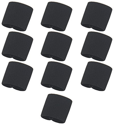 YYST Taktische elastische Gurtschlaufe, schwarz, 10 Stück für 2,5 cm breite Gürtel, Schwarz, M