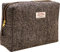 Vagabond Bags Ltd Harris Tweed Herringbone Big Bertha Bag Kulturtasche, 25 cm, Schwarz (Black & White Tweed)