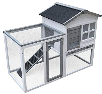 MYPETS - XL 120x50x95 cm ISO CAGE Hasenstall für Draußen - Kaninchenstall witterungsfest & Winterfest - Käfig für Hasen, Kaninchen, Meerschweinchen - Kleintierstall mit Auslauf
