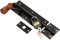 KOTARBAU® Verrou de porte gauche avec cadenas - Verrou de porte - Verrou de porte - Verrou de porte - Verrou de porte - Revêtement par pulvérisation - Fermeture de porte - 280 mm