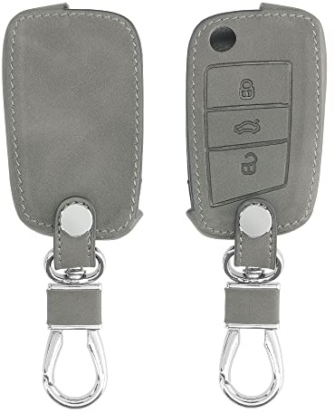 kwmobile Cover copri-chiave compatibile con VW Golf 7 MK7 con 3 tasti - Guscio protettivo chiavi auto in pelle PU Nabucco per telecomando macchina