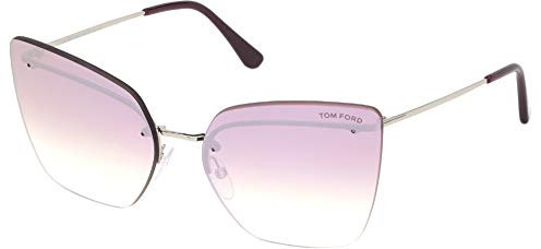 Tom Ford CAMILLA-02 FT 0682 Silver/Pink Shaded 63/15/140 Damen Sonnenbrillen