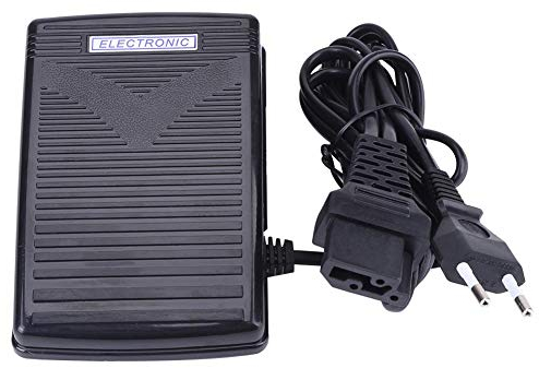 Cosiki Juli- EU-Stecker 200-240V Heimnähmaschine Fußschalter Pedal mit Netzkabel, langlebig