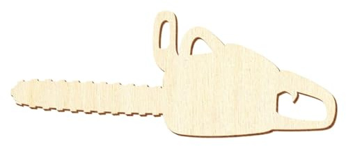 Holz Kettensäge - Deko Basteln 5-50cm, Größe:50cm, Pack mit:1 Stück