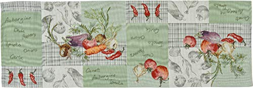 Soup of The Day Gobelin Tischwäsche bunt Motiv Gemüse (Tischläufer 32x96 cm)