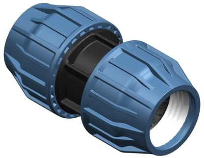 vers. Anschlüsse 32mm PE Rohr Kunststoff Fitting PP Klemmverbinder (32 mm Kupplung/Verschraubung)