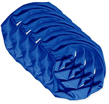 Trigema Unisex Loop Mund-Nasenbedeckung (wiederverwendbar) im 5er-Pack 634000 Mode-Schal, royal, Größe 2 für Erwachsene (42cm hoch, 23cm breit)